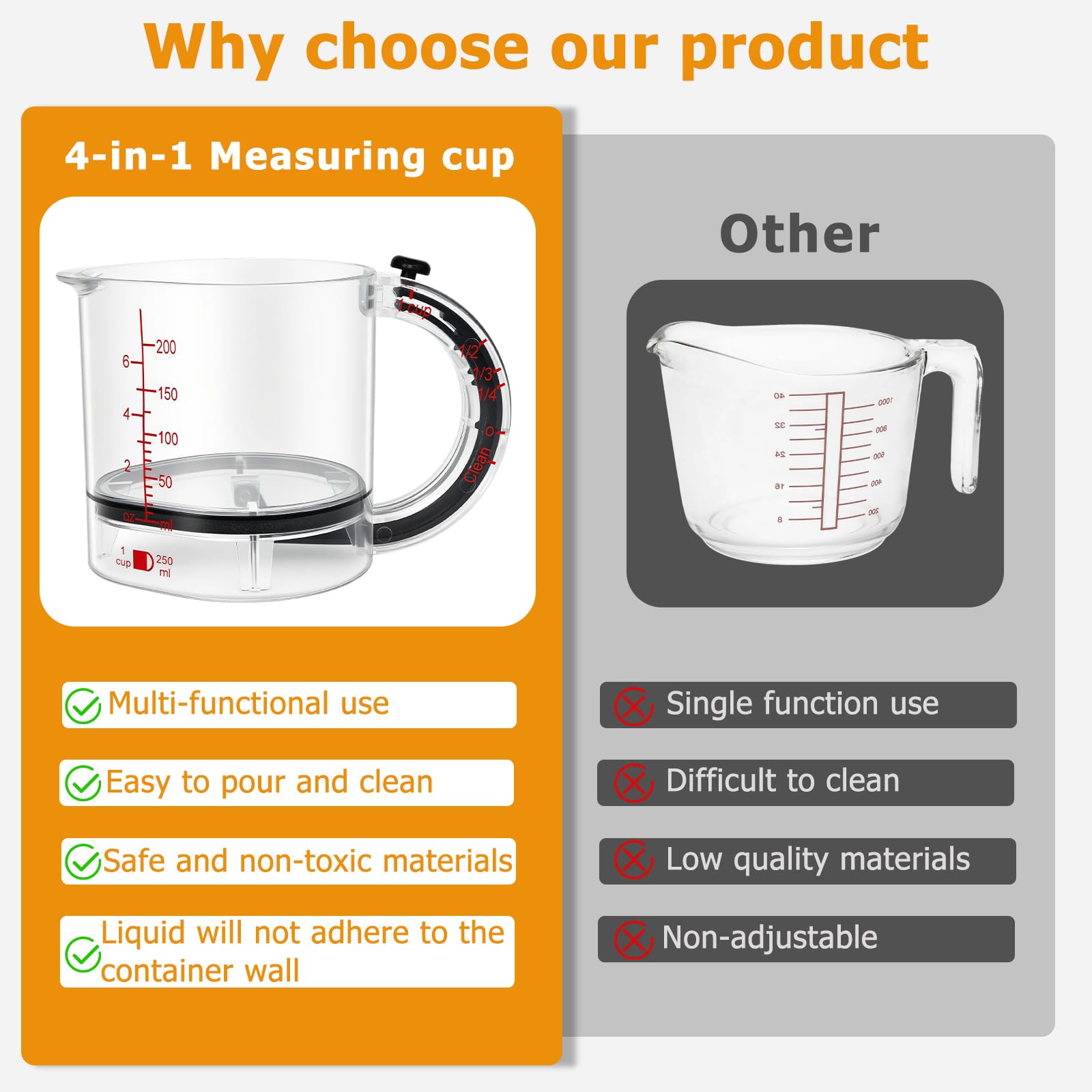 GDGJWL dishwasher-safe design simplifies cleanup after cooking and baking.