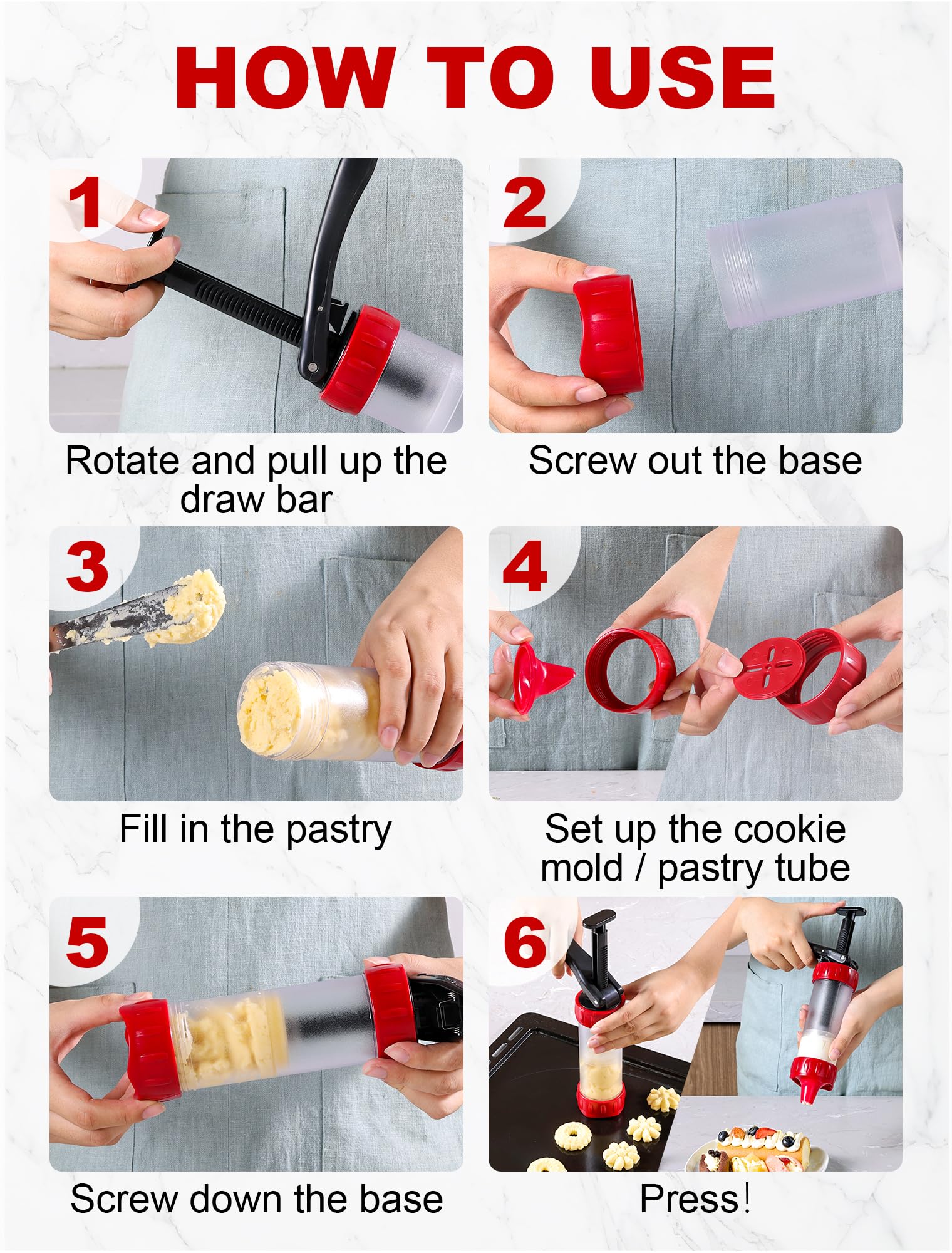 GDL cookie press set gift-ready packaging ideal for gifting