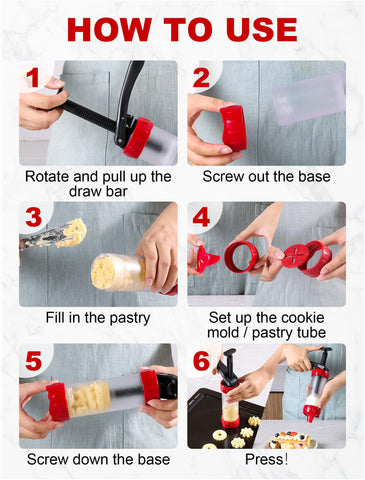 GDL cookie press set gift-ready packaging ideal for gifting