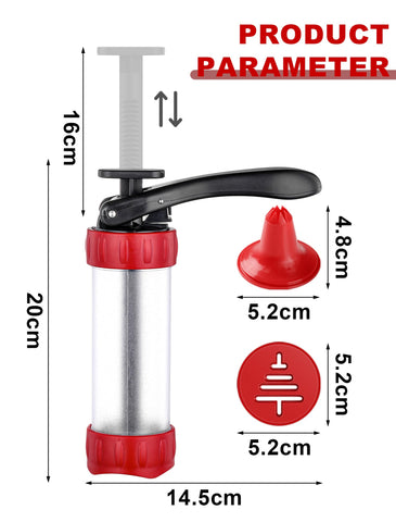 GDL cookie press set top-rack dishwasher safe for convenience