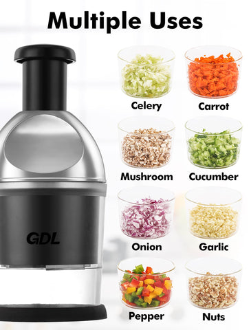 GDL Food Chopper sealed container reduces odors during prep