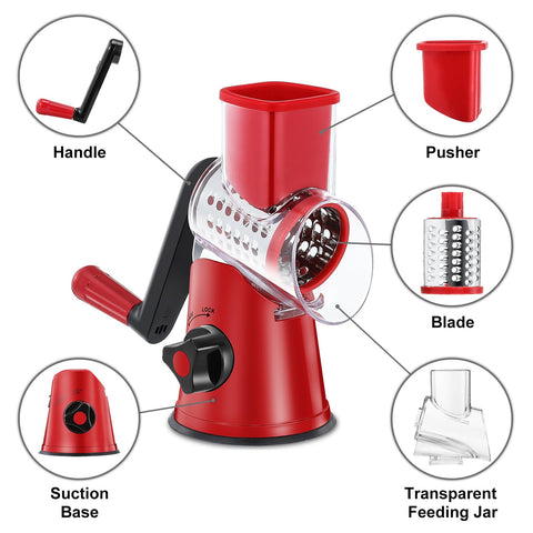 GDL rotary grater for hard cheese like Parmesan with smooth results.