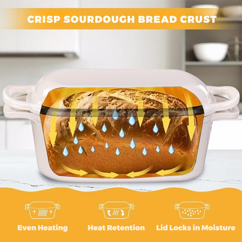 GdnWings sourdough bread baking pan supports consistent crumb