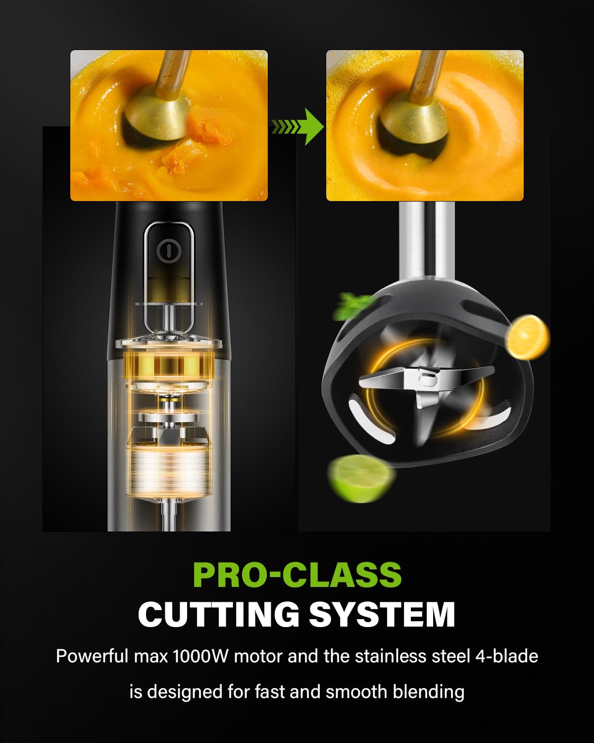 GDOR scratch-resistant guard reduces splatter for cleaner meals