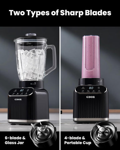 GDOR Blender 24 oz to-go cup ready for on-the-go blends