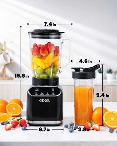 GDOR Blender 4-leaf blade for single-serve smoothies and shakes