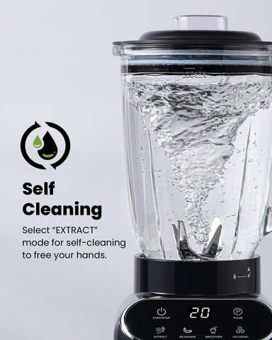 GDOR Blender 6-leaf blade assembly crushes frozen fruit efficiently