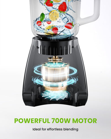 GDOR blender crushes ice for refreshing frozen drinks