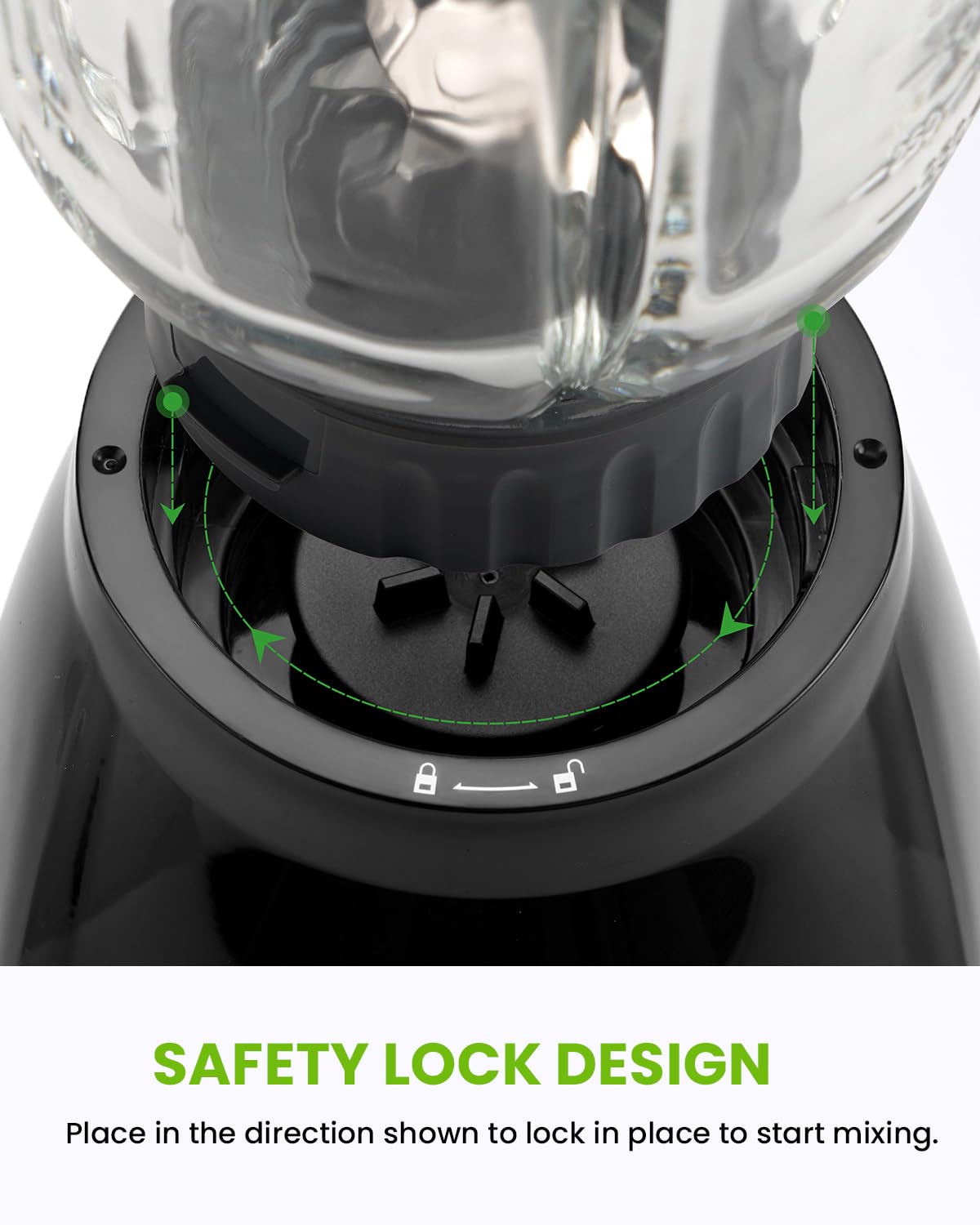 GDOR blender self-cleaning mode for quick jar cleaning