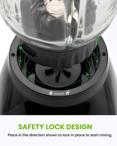 GDOR blender self-cleaning mode for quick jar cleaning