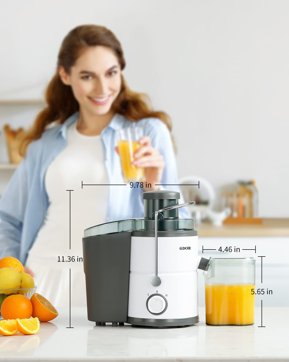 GDOR BPA-free body supports family-friendly juicing routines.