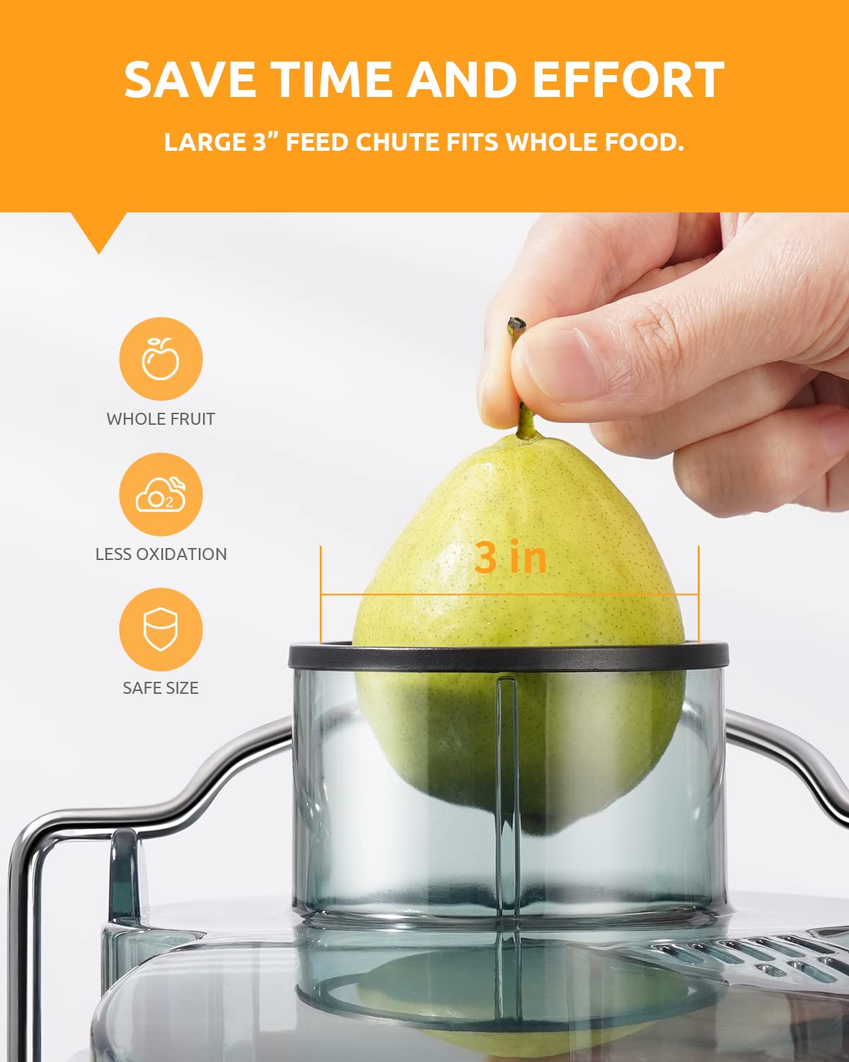 GDOR dual-speed controls adapt to soft and hard produce.