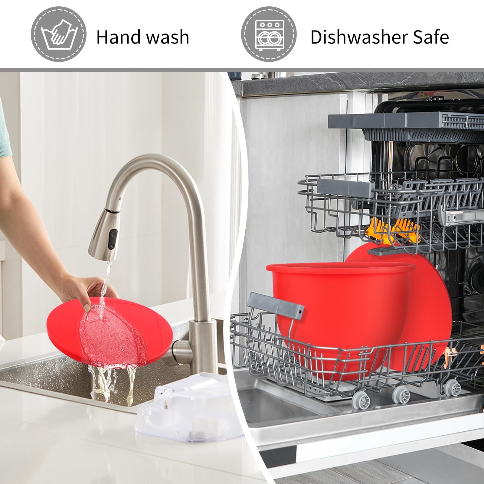Gdrtwwh durable silicone liner provides stable mixing