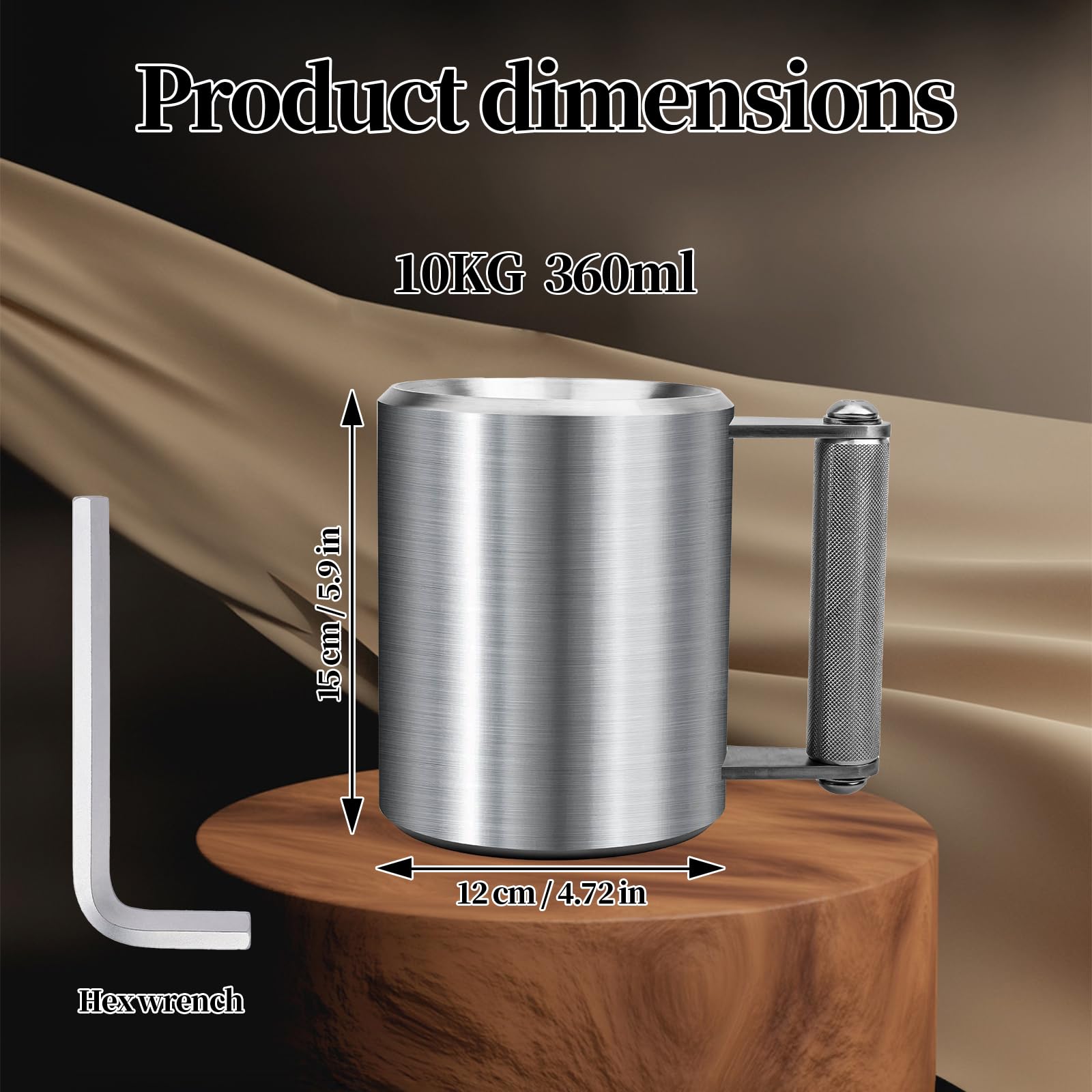 Gdsinstna mug stainless steel construction conveys durability for daily gym and office use.