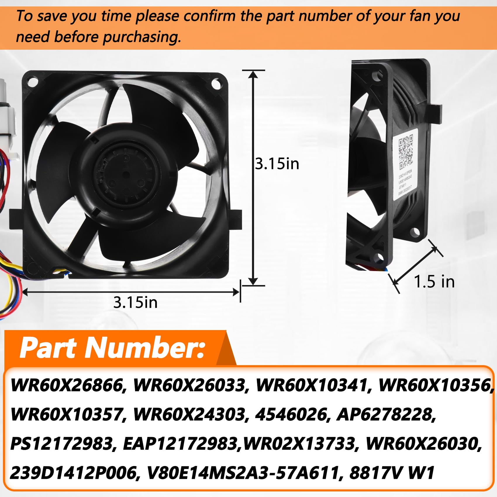 Step-by-step installation visuals for GE WR60X26866 replacement