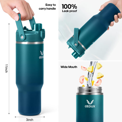 Gedux tumbler silicone boot base protects and stabilizes the bottle