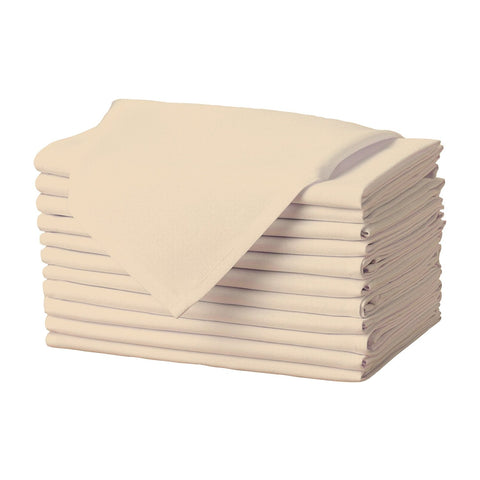 Gee Di Moda 17x17 beige napkins set of 12 for elegant table settings