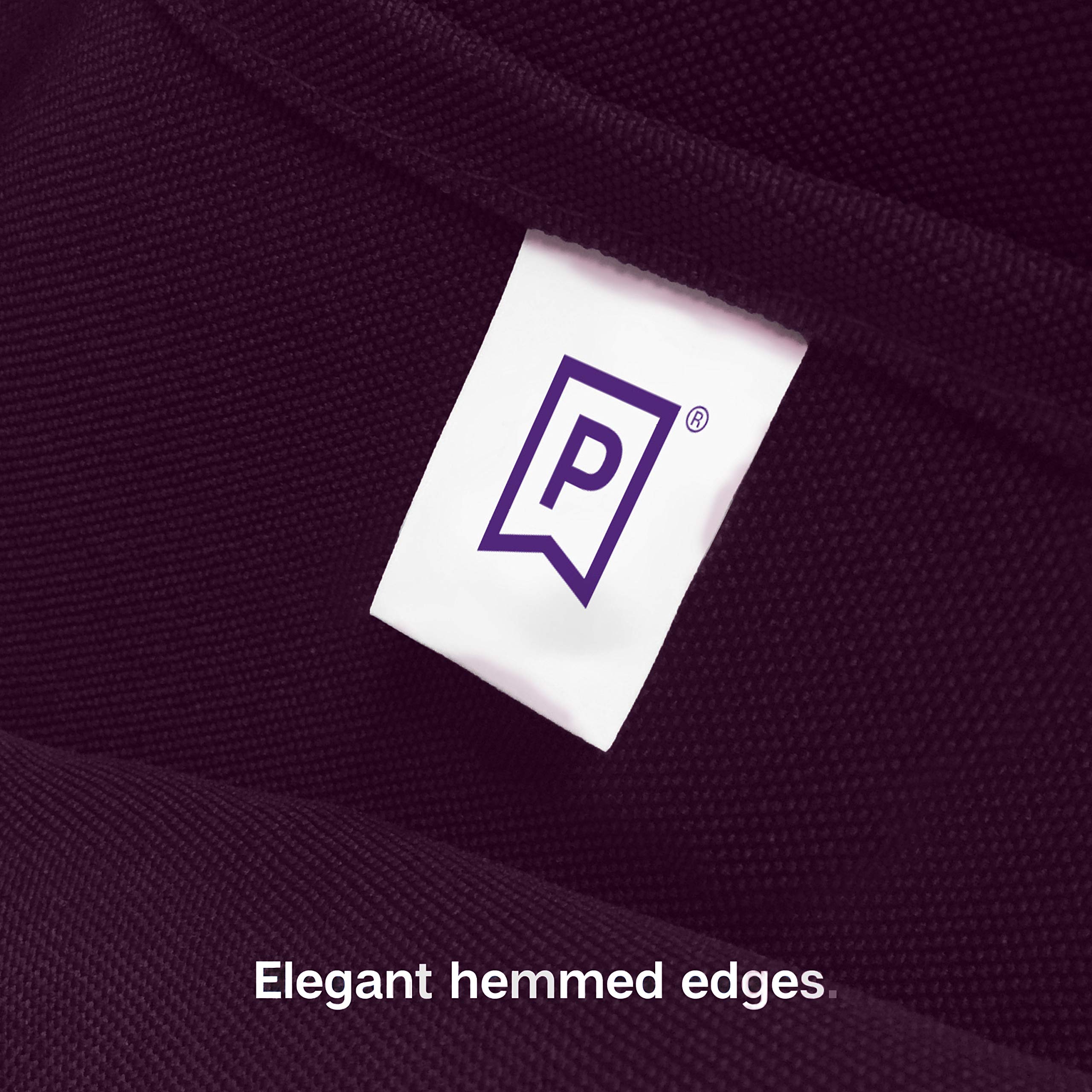 Gee Di Moda rectangle tablecloth for weddings and dinners in eggplant color.