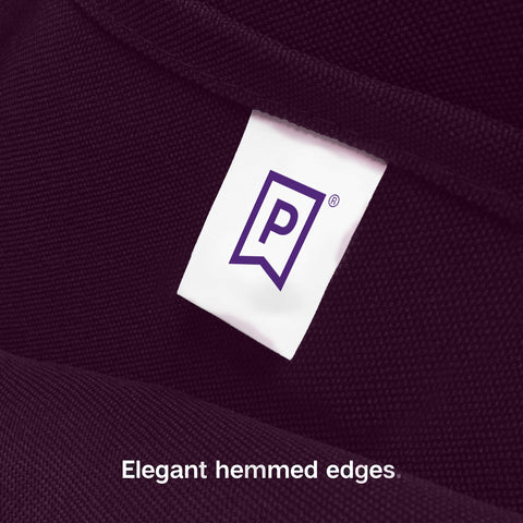 Gee Di Moda rectangle tablecloth for weddings and dinners in eggplant color.