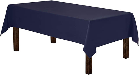 Gee Di Moda rectangle tablecloth 60x84 navy for elegant dinners and events