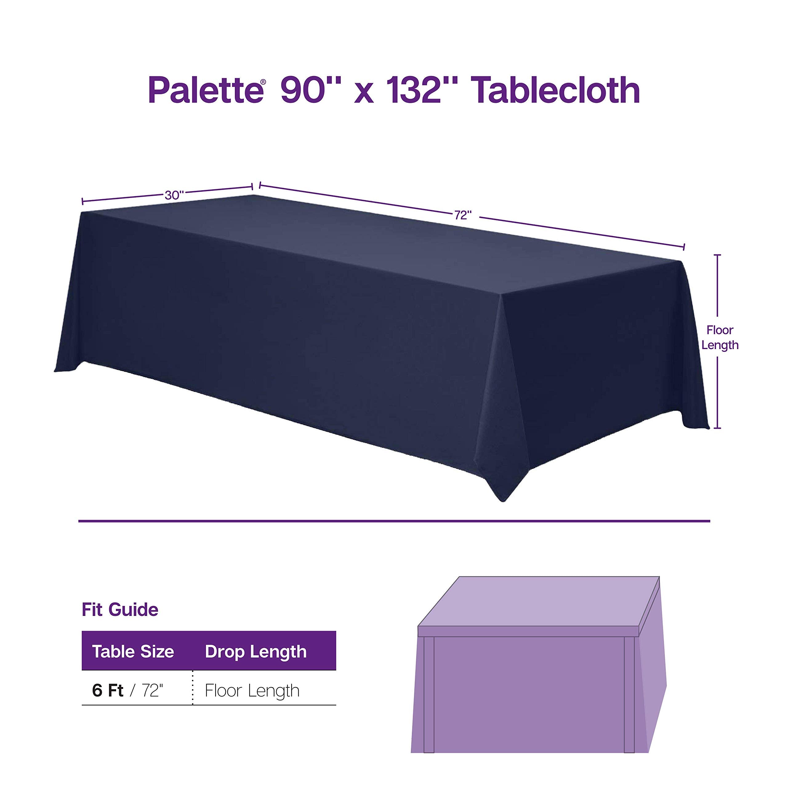 Reinforced hem visible on Gee Di Moda tablecloth for lasting use.