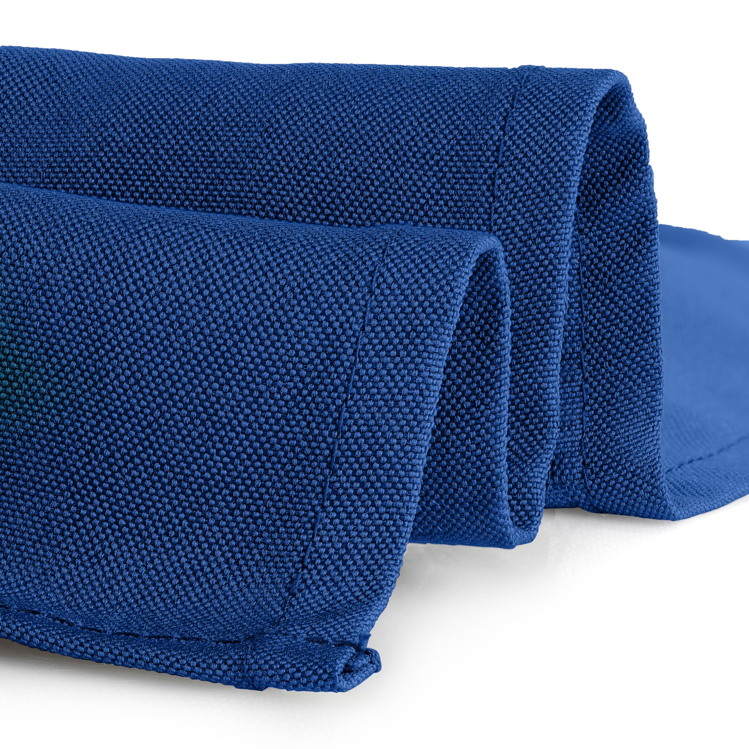 Draped Gee Di Moda tablecloth creates an elegant, seamless presentation.