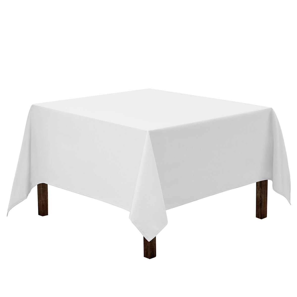 Gee Di Moda square tablecloth 52x52 in white for formal dining setups