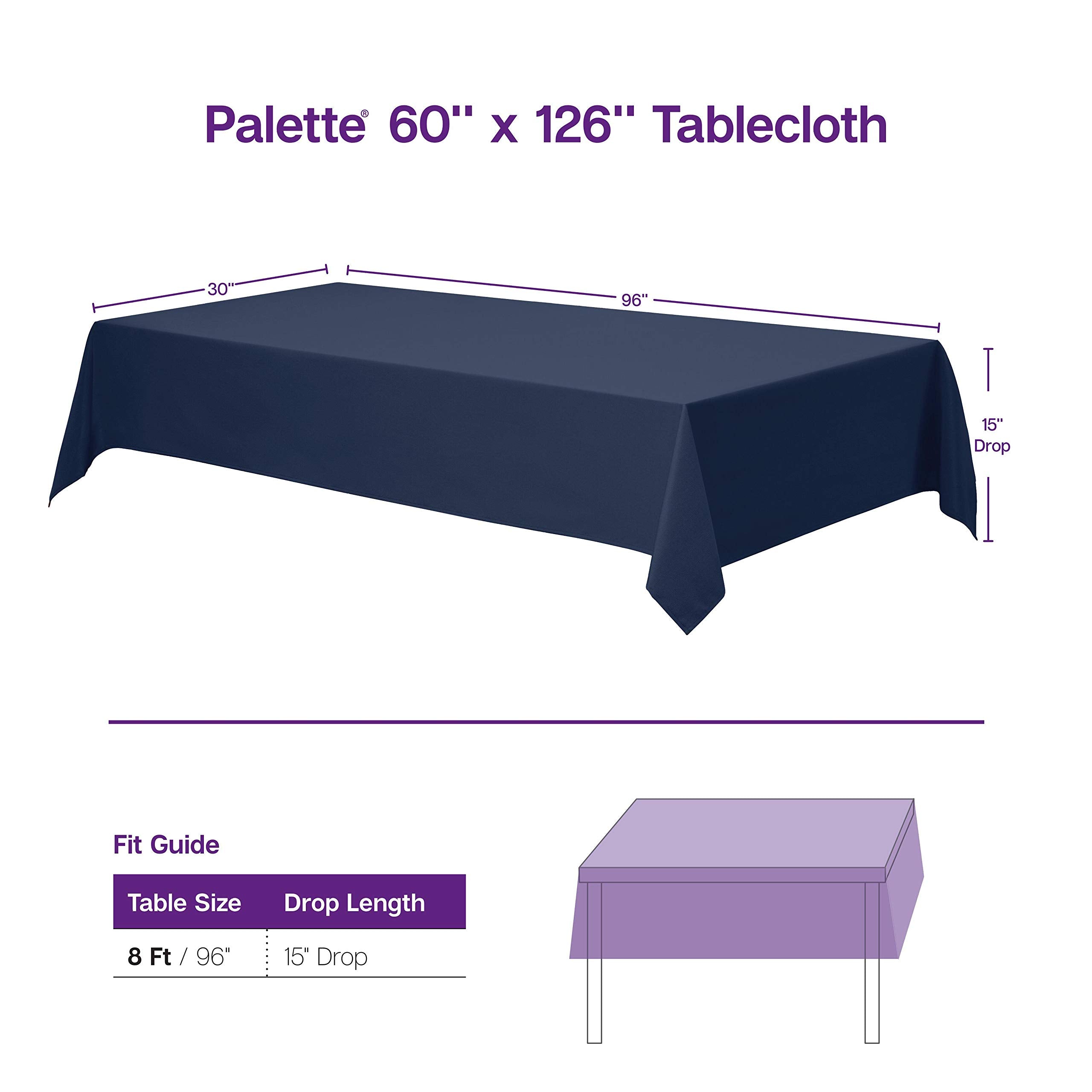 Gee Di Moda tablecloth polyester texture close-up showing wrinkle-resistant fabric finish.