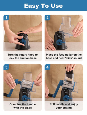 Geedel BPA free material ensures safe food preparation.