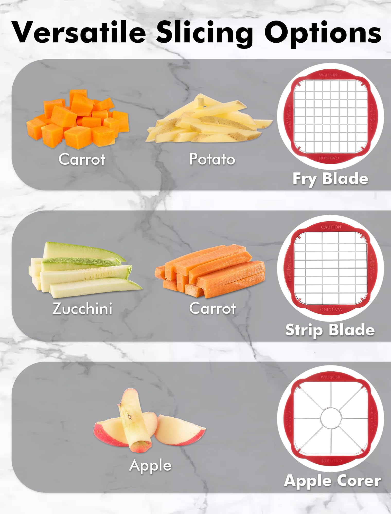 Geedel Collection Tray catches slices to keep counters clean.