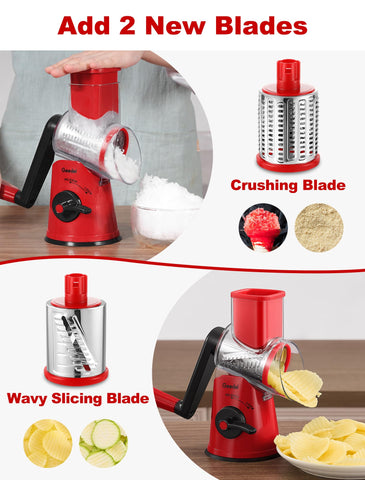 Geedel crushing blade for fine to coarse grating and crushing nuts