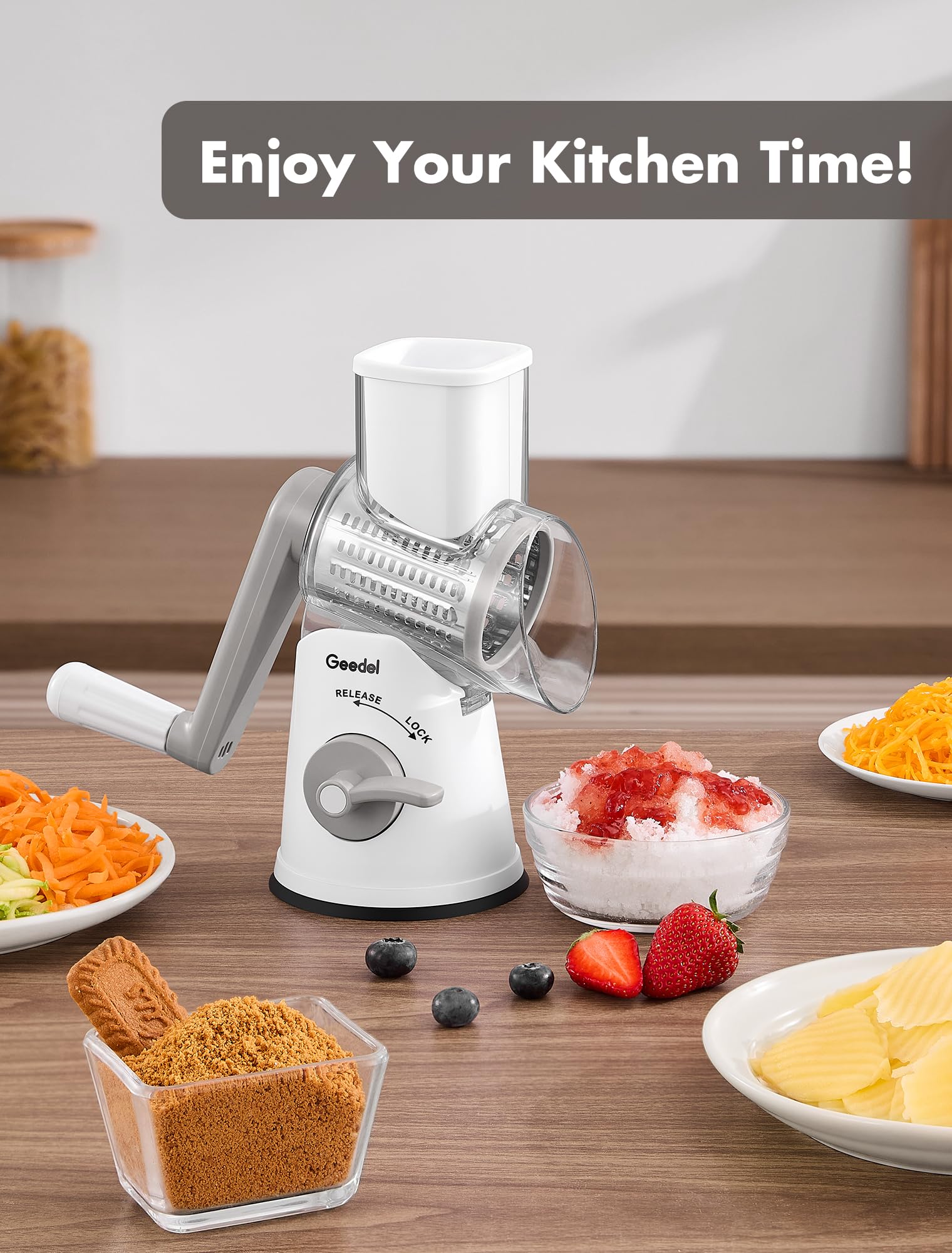 Geedel parts are dishwasher-safe for quick cleanup