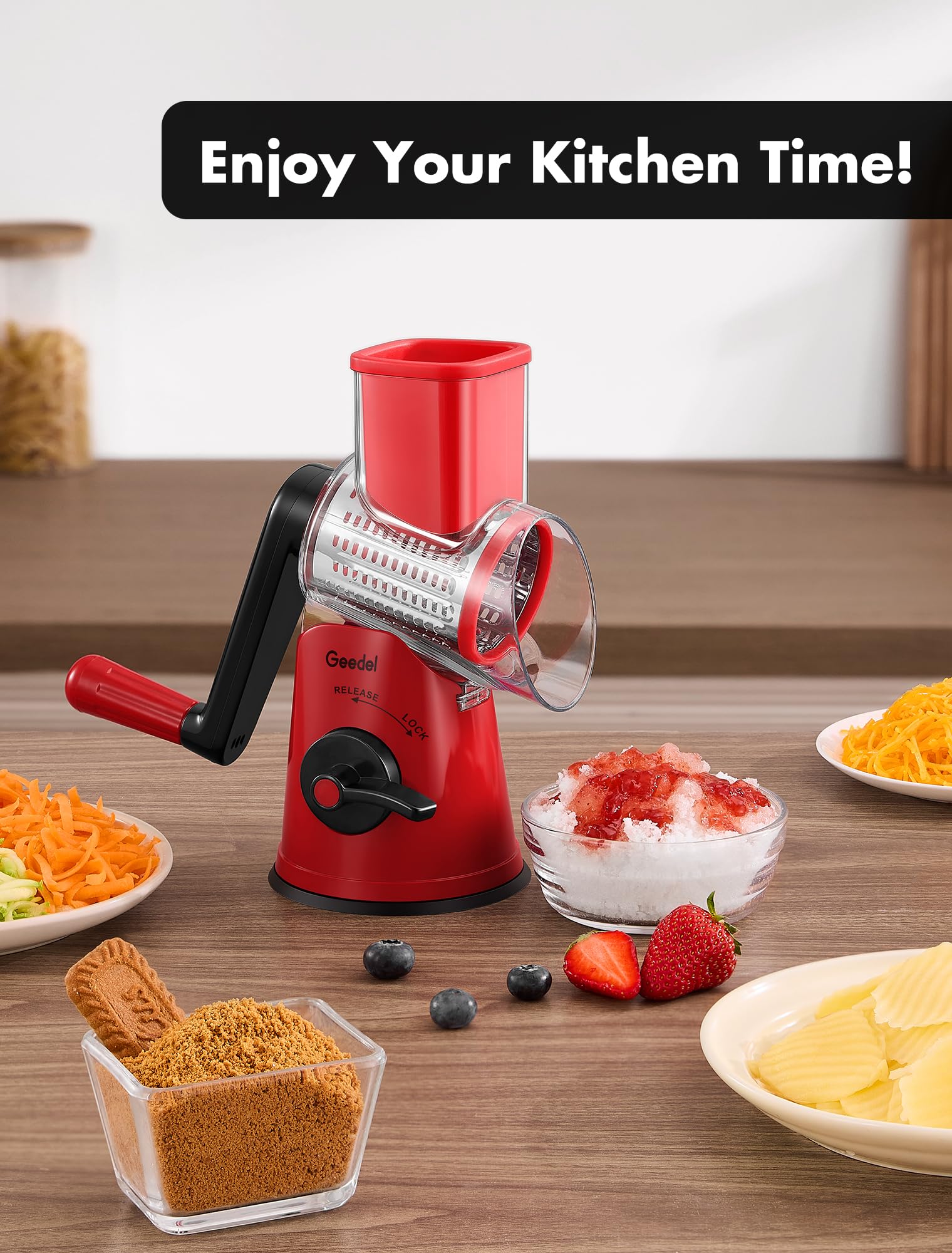 Geedel dishwasher-safe parts for convenient cleaning and maintenance
