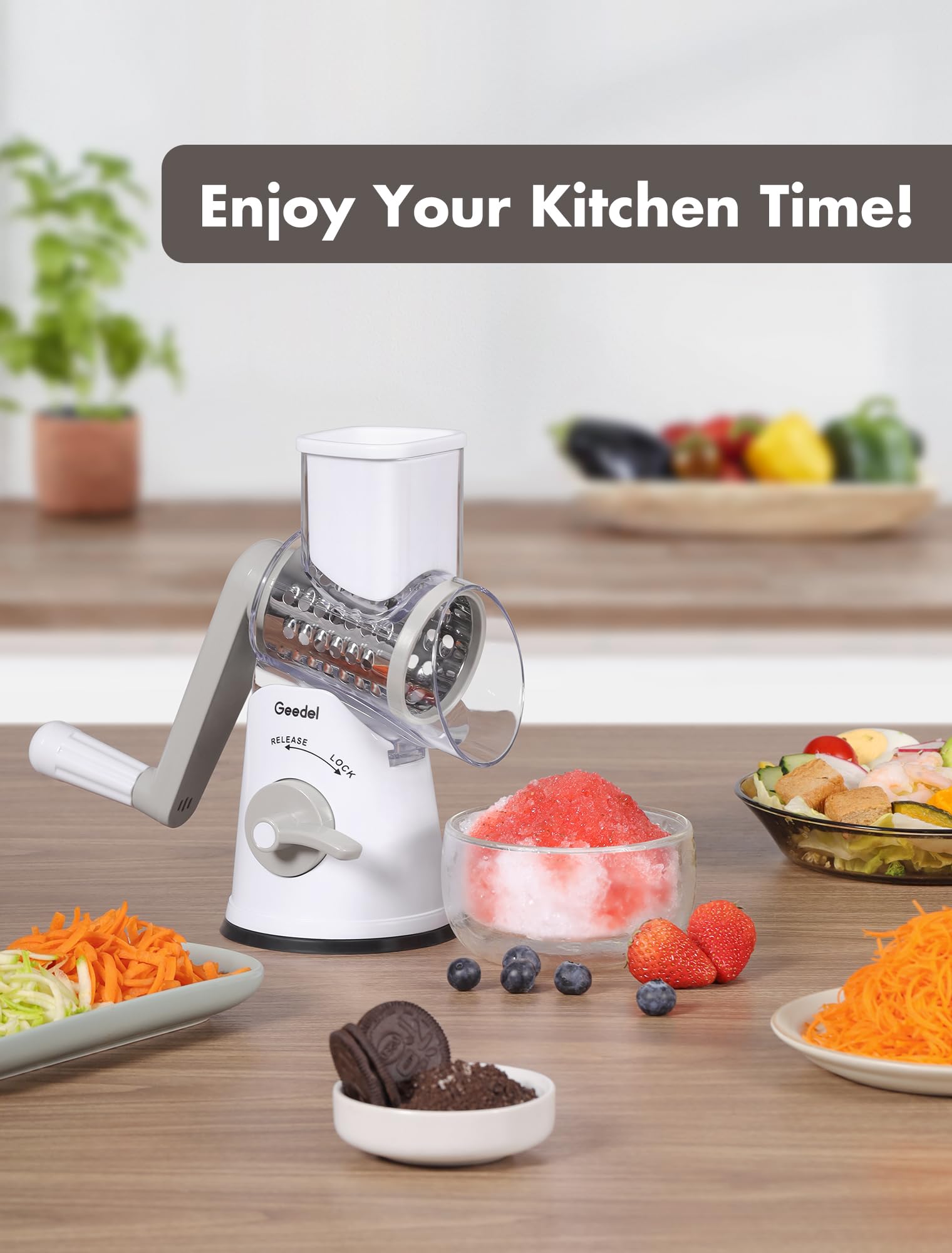 Geedel dishwasher-safe design lets clean quickly in the top rack