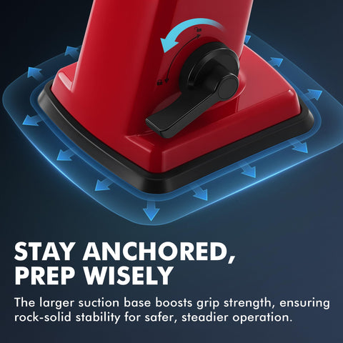 Geedel strong suction base keeps grater stable while shredding