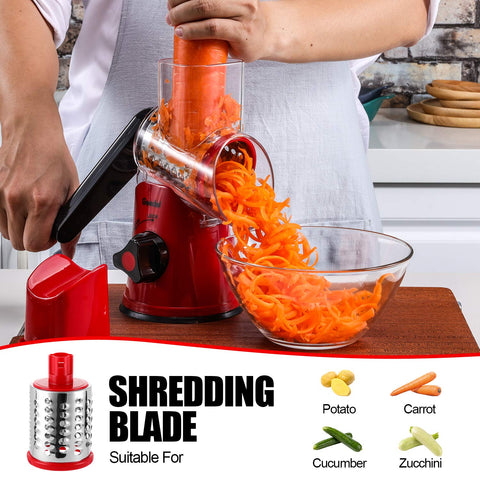 Geedel transparent barrel reduces jams during shredding