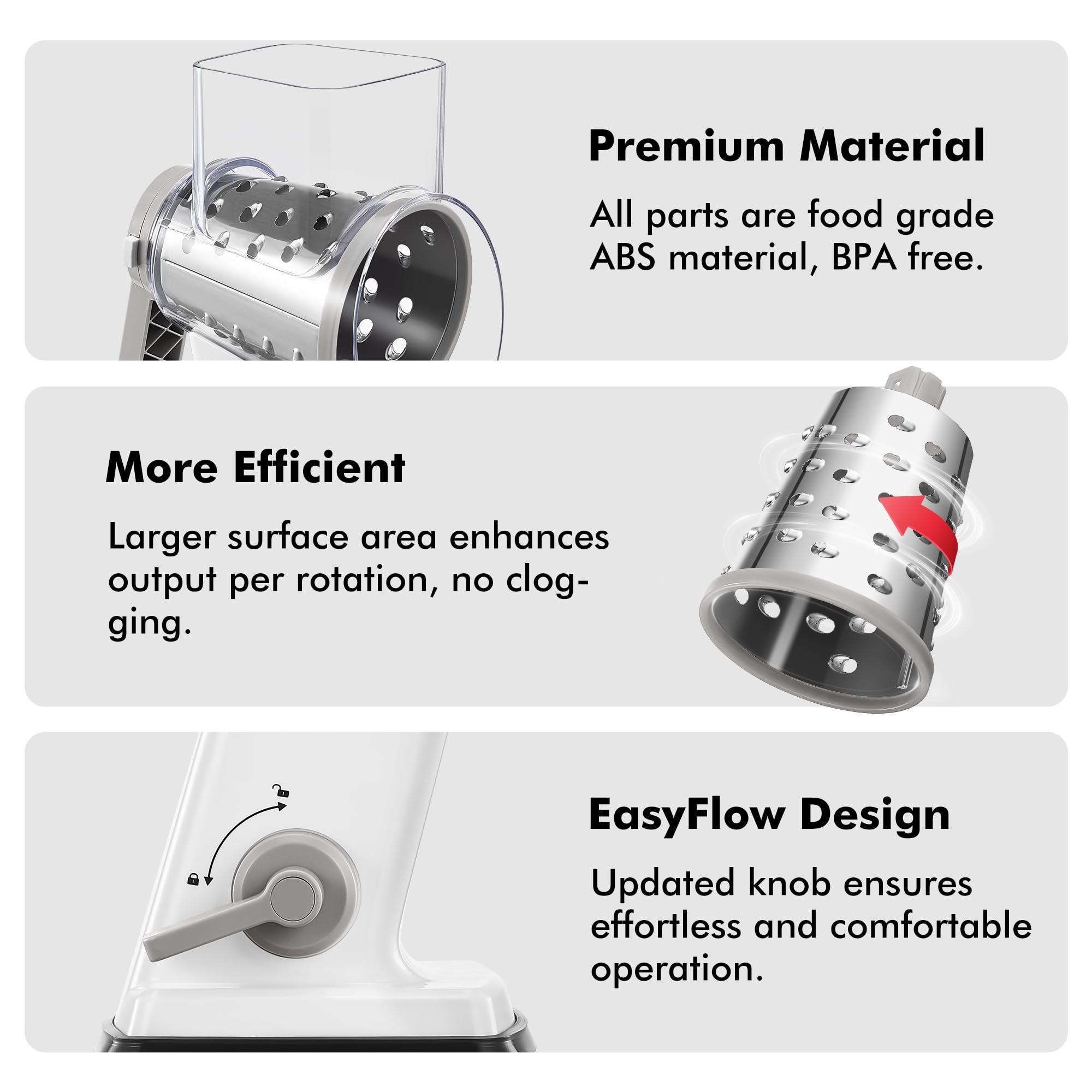 Geedel easy-to-clean design lets you rinse swiftly after heavy prep sessions