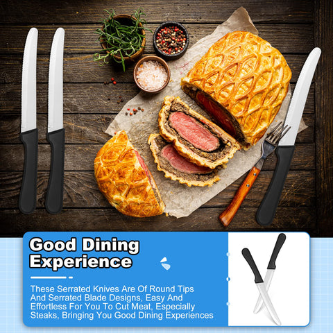 Geelin easy-clean knife with plastic handle for quick cleaning after meals