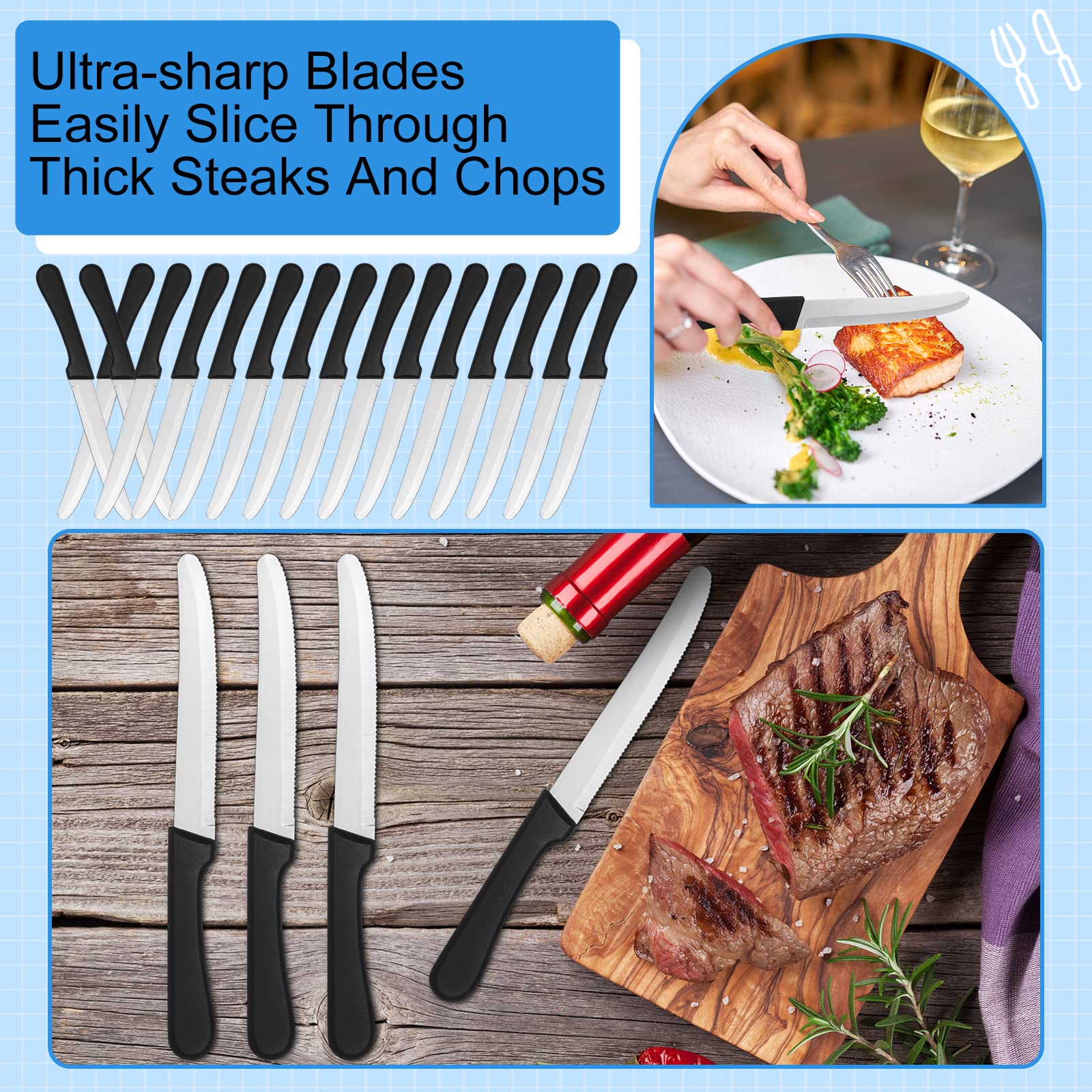 Geelin round-tip knives for safe dining experiences at home and events