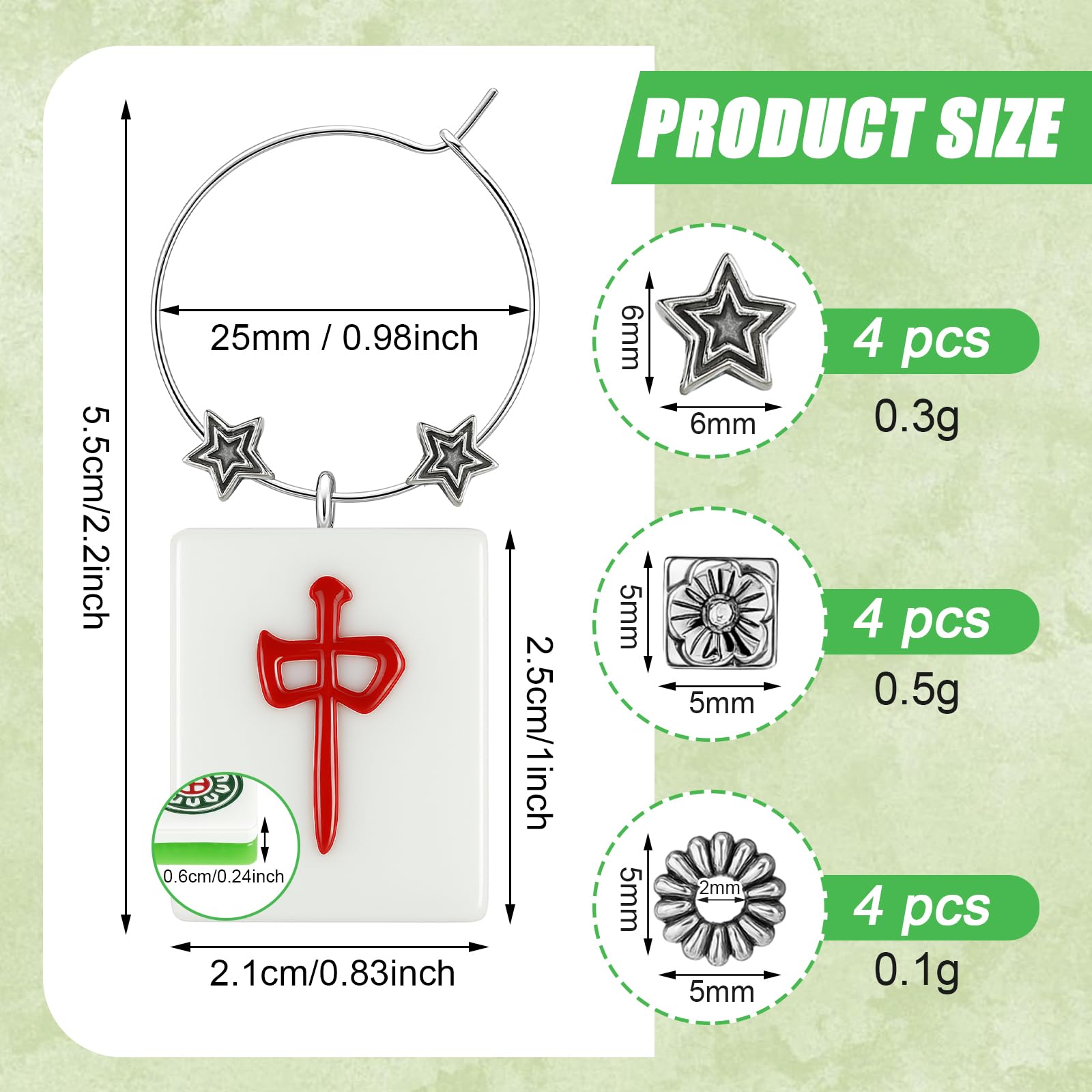 Geelin wine glass tags attach to stems for easy drink identification at events.