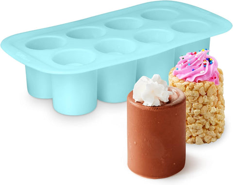 GEEOOLLAH 8-cavity silicone shot glass mold for fast edible cups perfect for party favors.