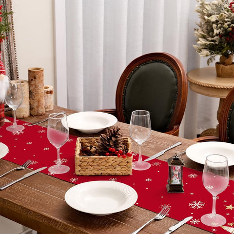 GEEORY outdoor-friendly table runner enables cozy alfresco dining