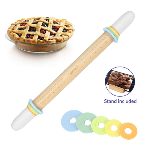 Geesta wood rolling pin easy to clean after use