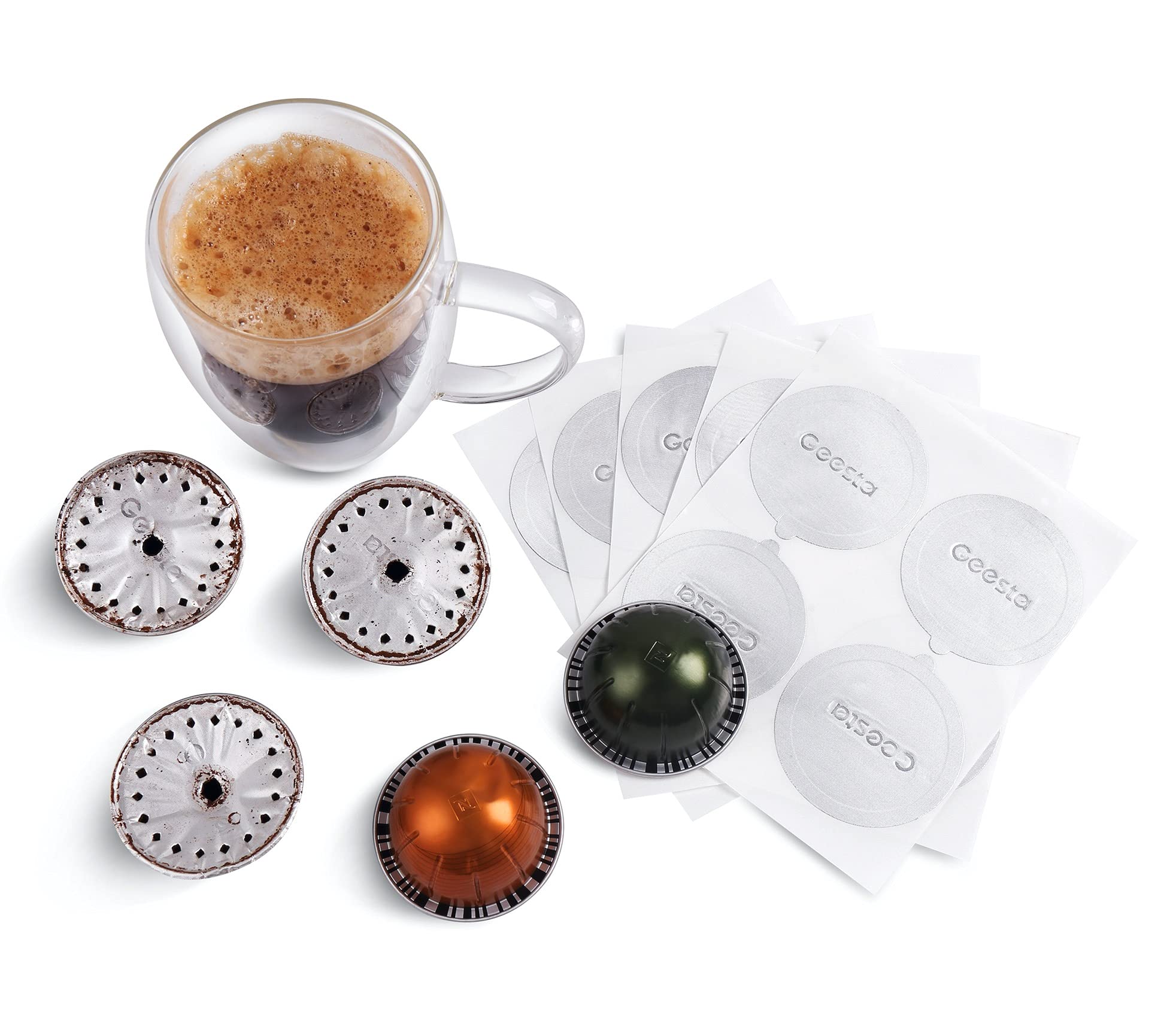 Geesta reusable sealing kit supports eco-friendly coffee refills.