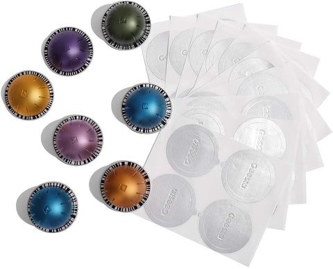 Geesta foil seals packaging for Vertuoline kit, ready for quick refilling.