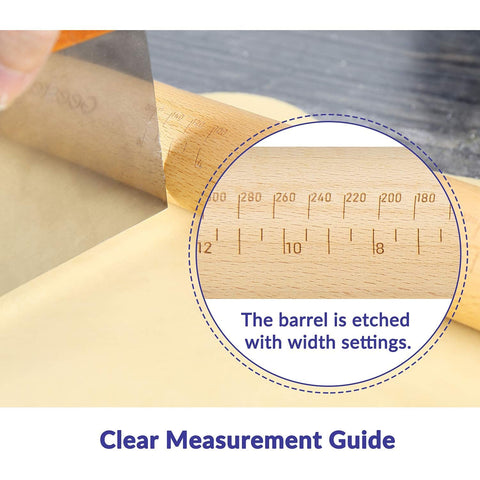 Geesta five-thickness rings set for custom dough thickness