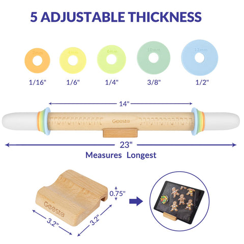 Geesta rolling pin in gift box, ready for gifting