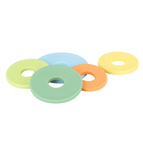 Geesta rolling pin rings are food-grade and dishwasher safe.