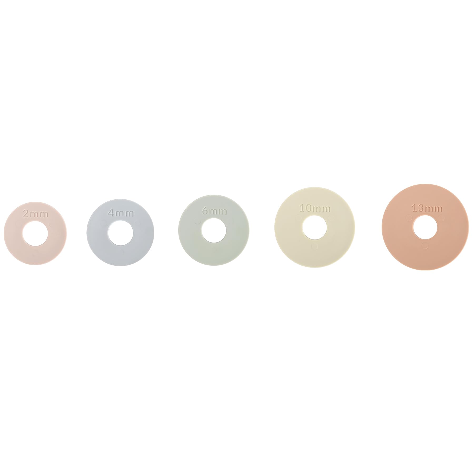 Geesta rolling pin rings five-size set enables precise dough thickness