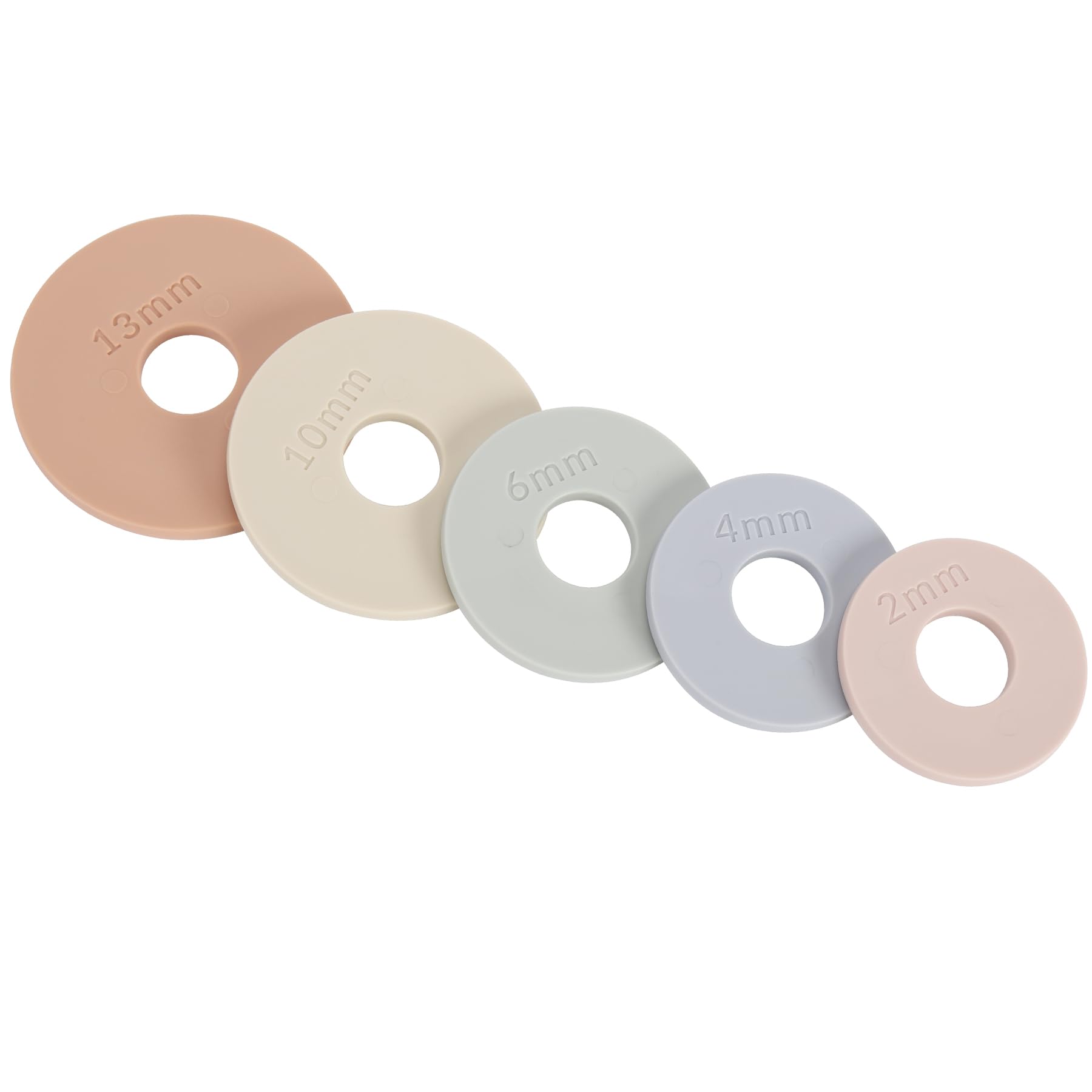 Geesta rolling pin rings multicolored spacer bands for even dough thickness